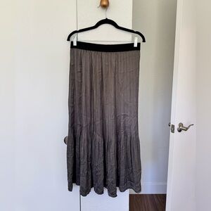 Melloday Gray Pleated Skirt